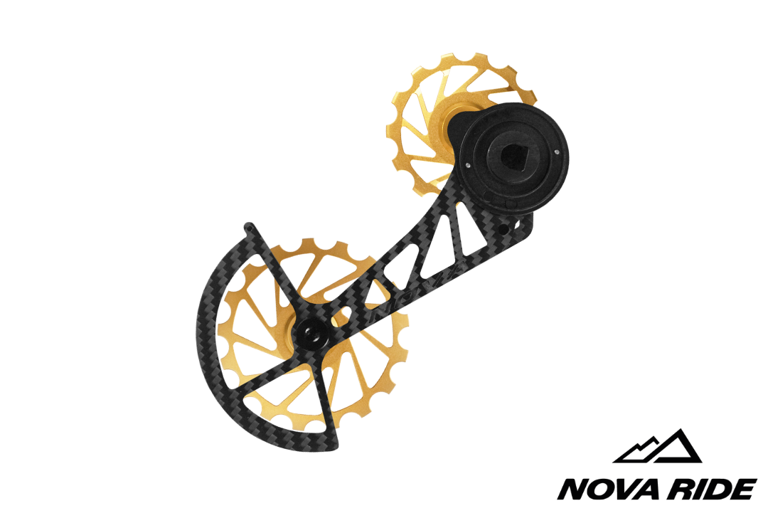 Nova Ride Carbon Ceramic Derailleur Cage - SRAM AXS Red/Force XPLR