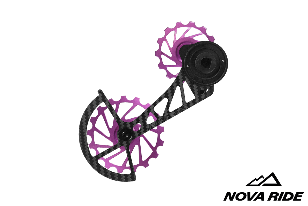 Nova Ride Carbon Ceramic Derailleur Cage - SRAM AXS Red/Force XPLR