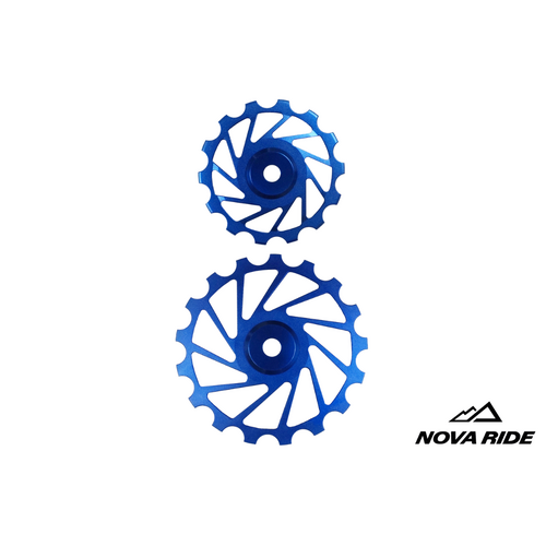 Nova Ride CCD Pulley Wheels 14/17T (Pair) - Blue