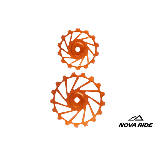 Nova Ride CCD Pulley Wheels 14/17T (Pair) - Orange