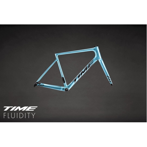 TIME FLUIDITY Satin Metallic Blue (F04) Road Frameset - S