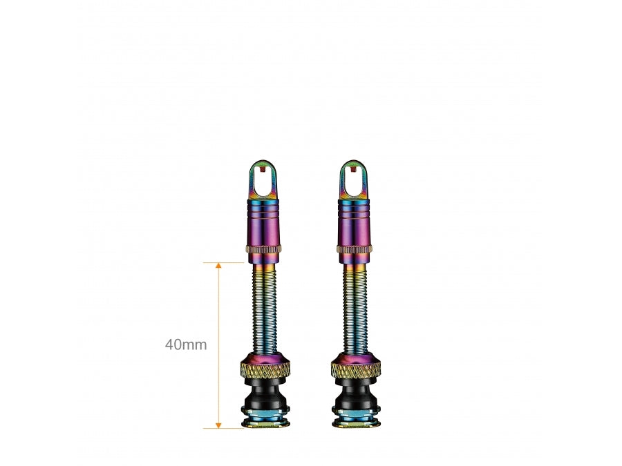 Ciclovation Premium Tubeless Valve Stem 40mm - Rainbow