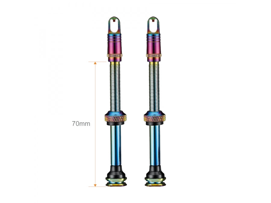 Ciclovation Premium Tubeless Valve Stem 70mm - Rainbow