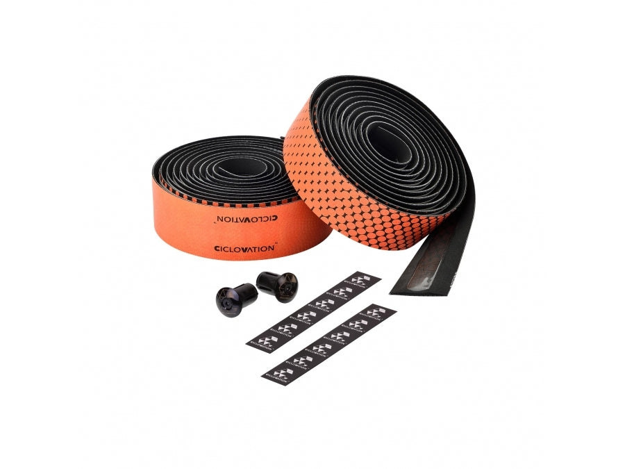 Ciclovation Advanced Leather Touch Fusion Series Bar Tape - Orange