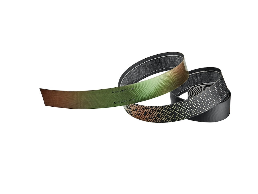 Ciclovation Premium Leather Touch Bar Tape - Chameleon Amber Green
