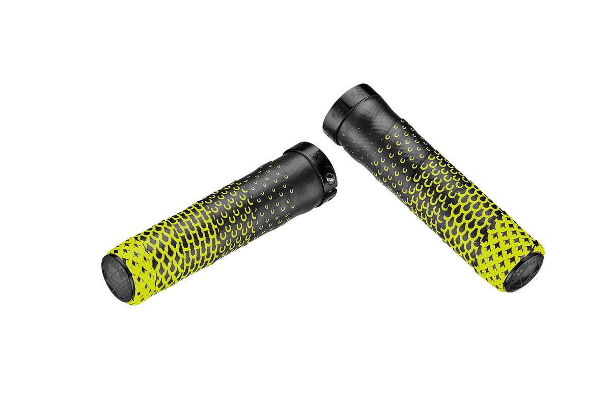Ciclovation Advanced Hand Grip with Leather Touch CC Fusion - Neon Yellow