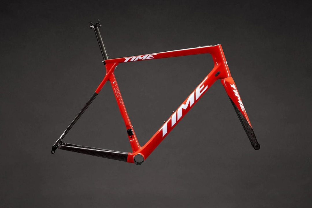 TIME Alpe D'Huez 01 Disc V12 (Gloss Red/White/Carbon) Road Frameset