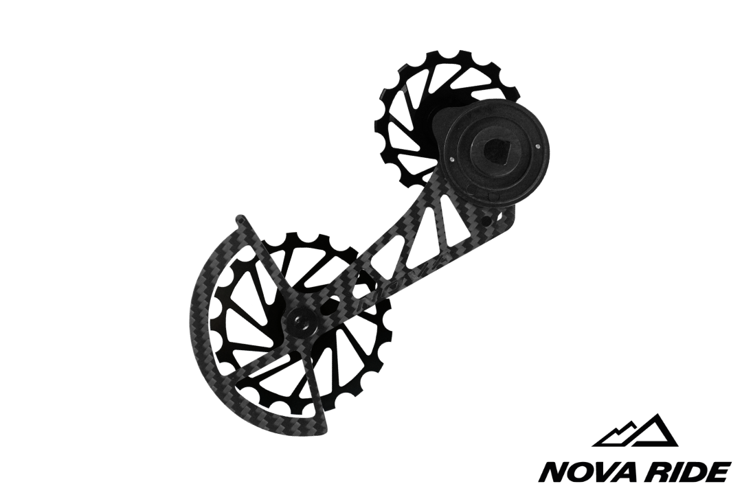 Nova Ride Carbon Ceramic Derailleur Cage - SRAM AXS Red/Force XPLR