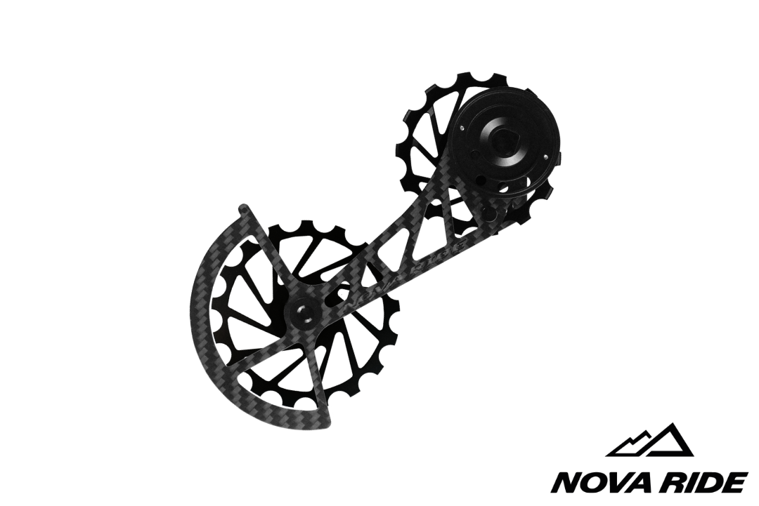Nova Ride Carbon Ceramic Derailleur Cage - SRAM AXS Red / Force 12 Speed