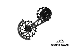 Nova Ride Carbon Ceramic Derailleur Cage - SRAM AXS Red / Force 12 Speed