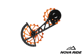 Nova Ride Carbon Ceramic Derailleur Cage - SRAM AXS Red / Force 12 Speed