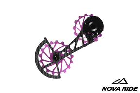 Nova Ride Carbon Ceramic Derailleur Cage - SRAM AXS Red / Force 12 Speed
