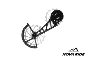 Nova Ride Carbon Ceramic Derailleur Cage - SRAM AXS Red / Force 12 Speed