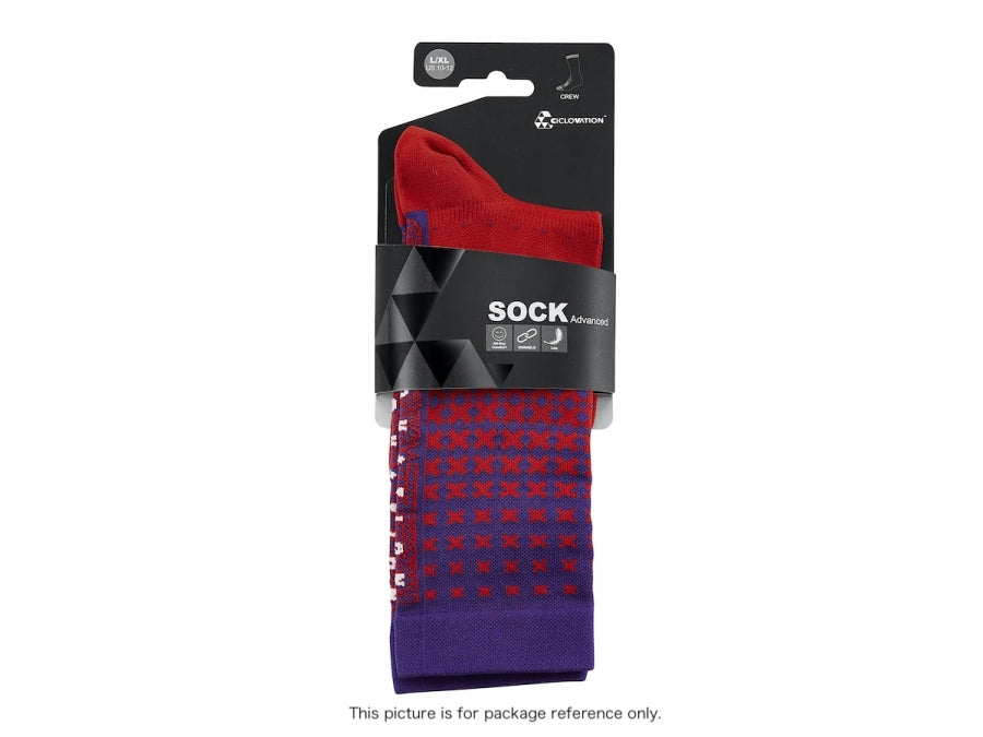 Ciclovation Advanced Cycling Socks - Synergy Violet L/XL