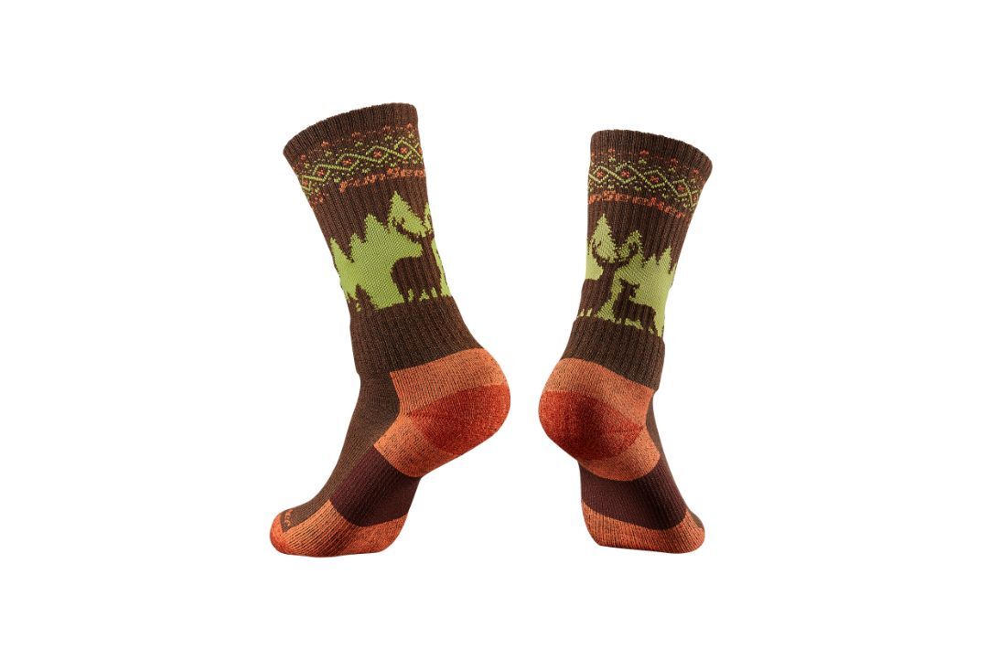 Ciclovation Premium All-Season Trail Socks - Brown Woods