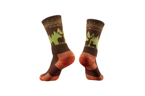 Ciclovation Premium All-Season Trail Socks - Brown Woods
