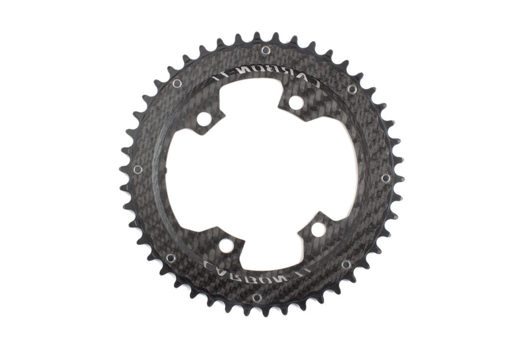 Carbon Ti X-SingleCarbon 46 x 107 (4 arms) Chainring