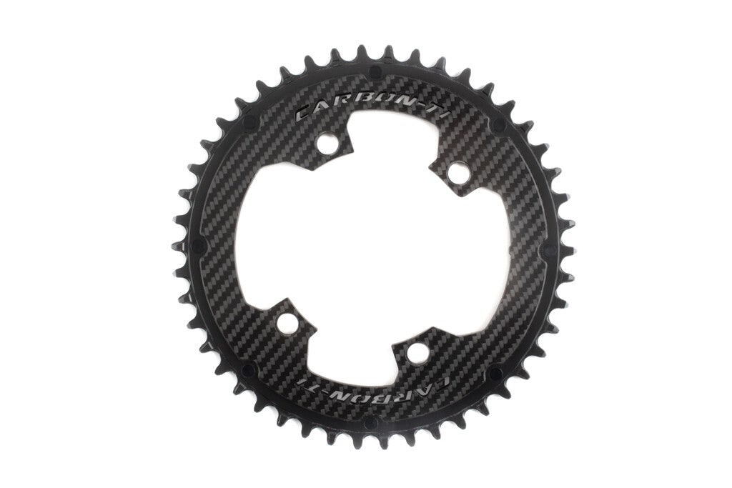 Carbon Ti X-SingleCarbon 46 x 107 (4 arms) Chainring