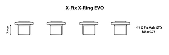 Carbon-ti X-Fix X-Ring EVO MTB Chainring Fixing Bolts